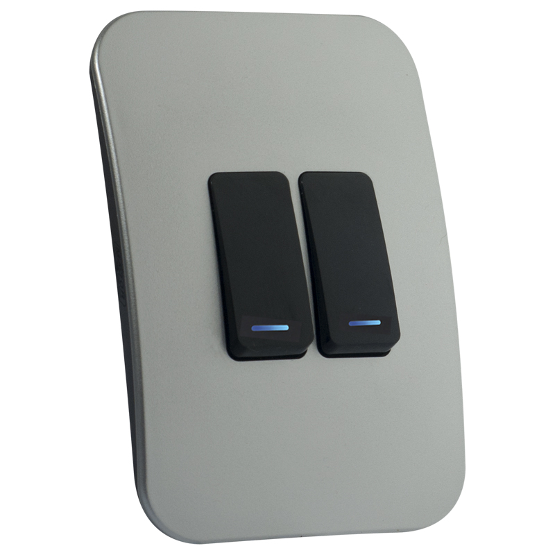 Two Lever One-Way Black Switch with Locator