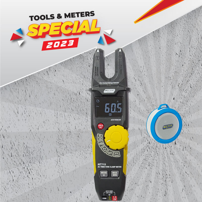 200A AC Open Jaw TRMS Clamp Meter