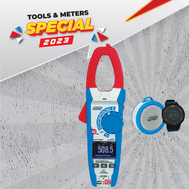 1000A AC/DC True RMS Watt Meter