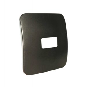 One Single Module Horizontal Cover Plate - Bronze