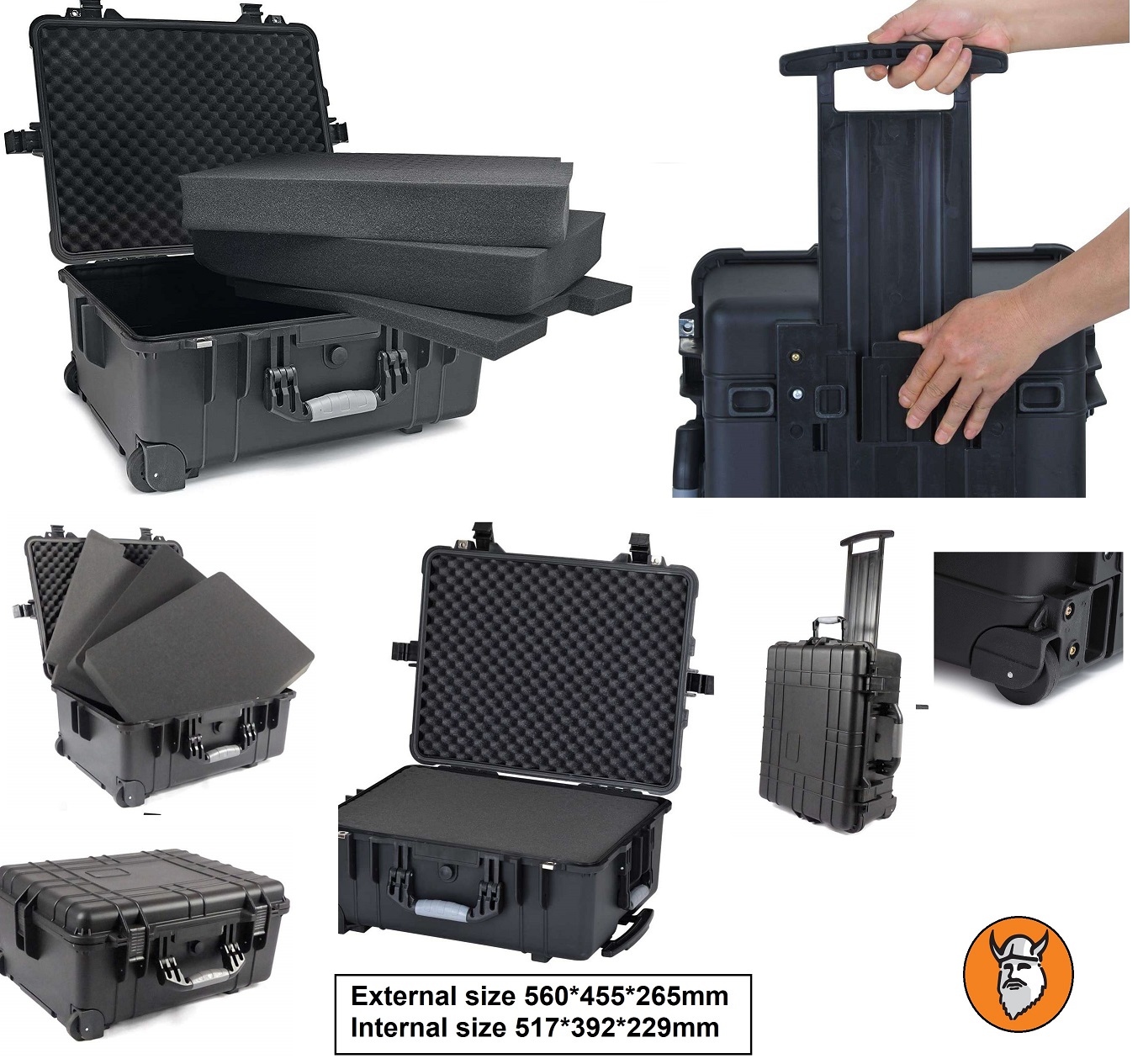 Rugged heavy duty waterproof cases